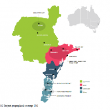 Map of geographical area: Statistical analysis of driving factors of residential energy demand in the greater Sydney region, Australia